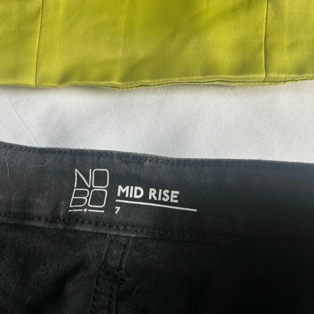 Classic Black Denim Skirt nobo misrise 7